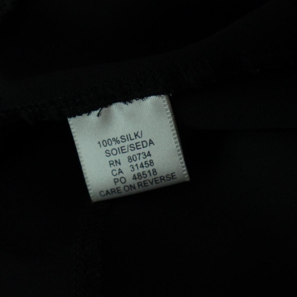 Vintage Y2K Dress Silk Chiffon Black Whimsigoth Fairy Asymmetrical Sheer Hoco 4 - Picture 9 of 9